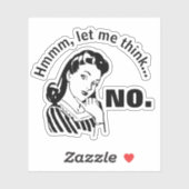 Retro Funny No Sticker (Vel)