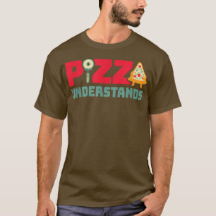 Retro Funny Pizza Lover Pizza begrijpt T-shirt