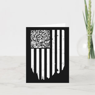 Retro Funny QR Trump Dans Code Kaart