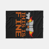 Retro Funny Quote This Is Fine Sarcasm Gift  Fleece Deken (Voorkant (Horizontaal))