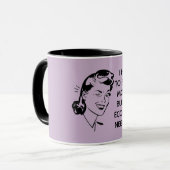 Retro Funny Shopping Mug (Devant gauche)