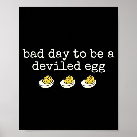 Retro Funny Thanksgiving Dinner Bad Day To Be A De Poster (Voorkant)