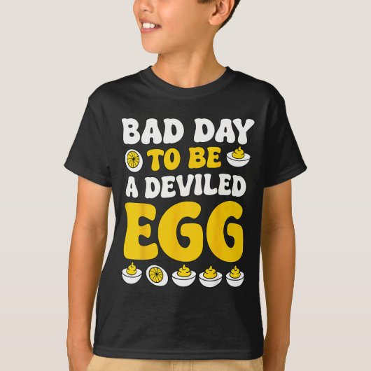 Retro Funny Thanksgiving Dinner Bad Day To Be A De T-shirt (Voorkant)