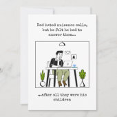 Retro Funny Vaderdag Kaart (Voorkant)