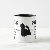 Retro Funtie Definition Personalized Auntie Mok (Midden)