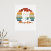  Retro Furry Fandom Furgeschiker Gift Poster (Keuken)