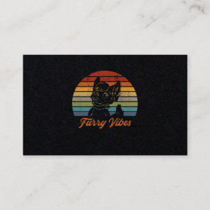  Retro Furry Fandom Furgeschiker Gift Visitekaartje