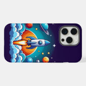 Retro, fusée spatiale (Verso Horizontal)