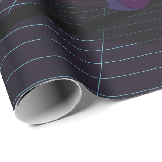Retro future. 80s style sci-fi background with sup cadeaupapier (Rol Hoek)