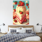 Retro future fraise cake toile Imprimer (Insitu(Chambre))