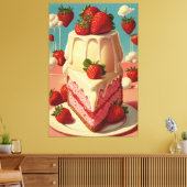 Retro future fraise cake toile Imprimer (Insitu(Salon))