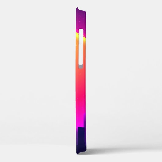 Retro Futurisme. futuristische synthegolflatie ill Case-Mate iPhone Case (Achterkant / Links)