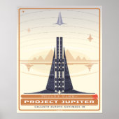 Retro Futurisme Project Jupiter Poster (Voorkant)
