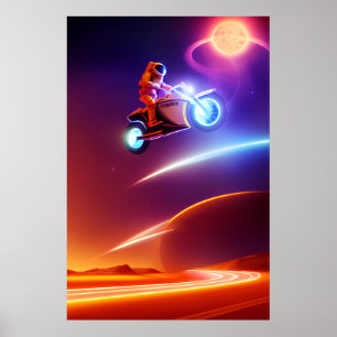Retro Futurisme, Surrealistische Esthetiek, Ruimte Poster