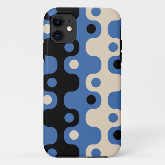 Retro Futuristic Abstract Patroon Case-Mate iPhone Case (Achterkant)