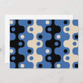 Retro Futuristic Abstract Patroon Kaart (Voorkant / Achterkant)