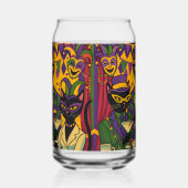 Retro Futuristic Mardi Gras Black Cat Martini Club (Droite)