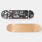 Retro-Futuristic Tech Street Art Skateboard 20 (Horizontaal)