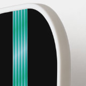 Retro futuristisch gepersonaliseerd pickleball paddle (Links Detail)