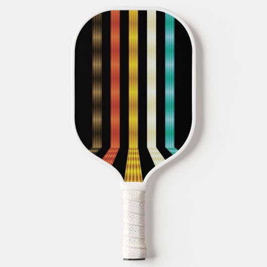 Retro futuristisch gepersonaliseerd pickleball paddle (Voorkant)