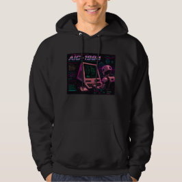 Retro Futuristische AI Robot Computer Vaporwave Ne Hoodie