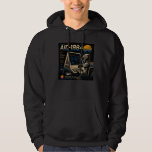 Retro Futuristische AI Robot Computer Vaporwave Ne Hoodie