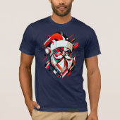 retro-futuristische kerstman t-shirt (Voorkant)