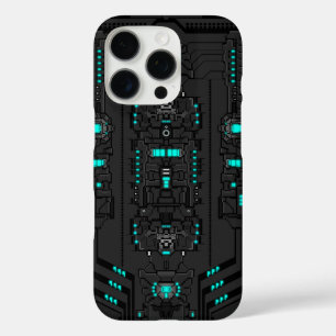 Retro-futuristische PixelArt TechGear iPhone 16 Pro Hoesje