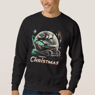 Retro Futuristische Santa Sleigh Ride - 1950's Ato Trui