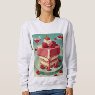 Retro futuristische taart sweatshirt
