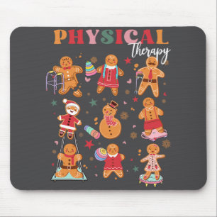 Retro Fysiotherapie Gingerbread Christmas Pt Fu Muismat