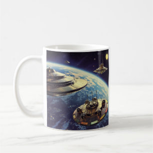 Retro Galactische Schotel Armada Koffiemok