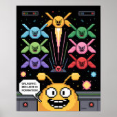Retro Galaga Galagans Poster (Devant)