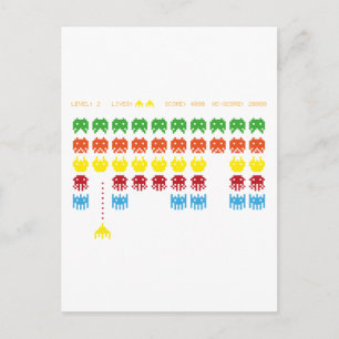 Retro Game Briefkaart