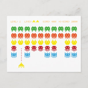 Retro Game Briefkaart