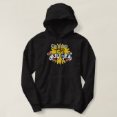 Retro game Cuphead run en Shoot Gift for Hoodie (Design voorkant)
