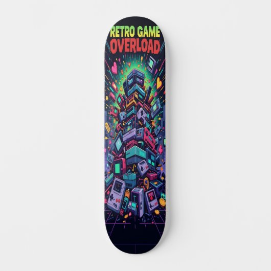 Retro Game Overload Edition 2 Skateboard (Voorkant)