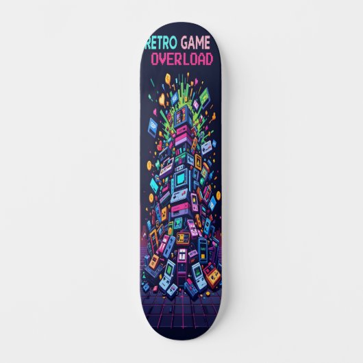 Retro Game Overload Edition 3 Skateboard (Voorkant)