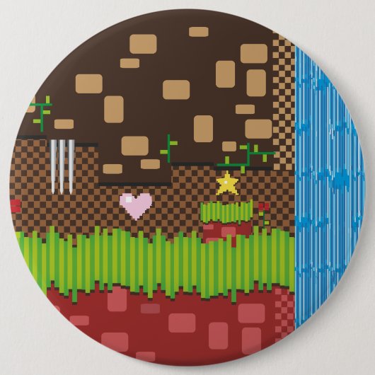 Retro Game Ronde Button 6,0 Cm (Voorkant)
