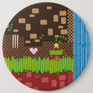 Retro Game Ronde Button 6,0 Cm