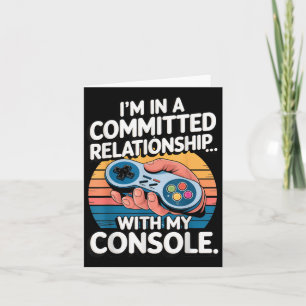 Retro gamen relatie Funny Gamer Console Liefde Kaart