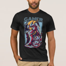 Retro Gamer Alien Monster Vintage Arcade Grafisch T-shirt