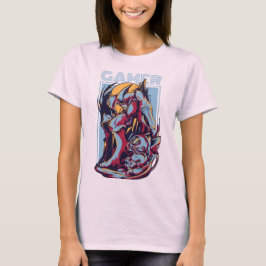 Retro Gamer Alien Monster Vintage Arcade Grafisch T-shirt