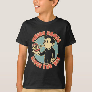 Retro Gamer Antieke 90s Stijl Videogame Enthousias T-shirt