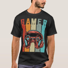 Retro Gamer Art -  Gaming Controller T-shirt