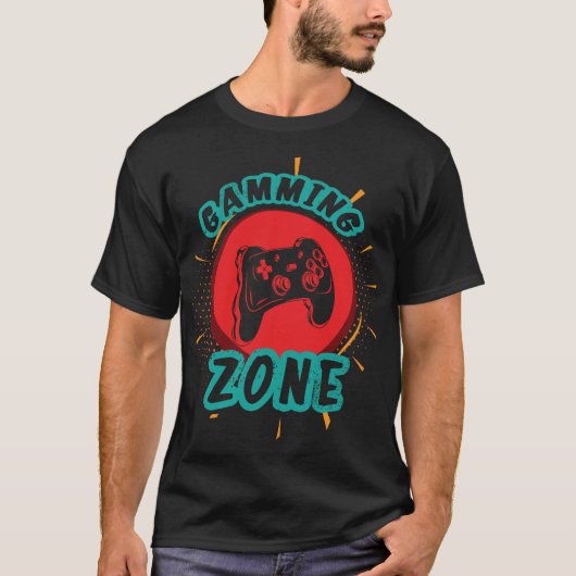 Retro Gamer Art -  Gaming Controller T-shirt (Voorkant)