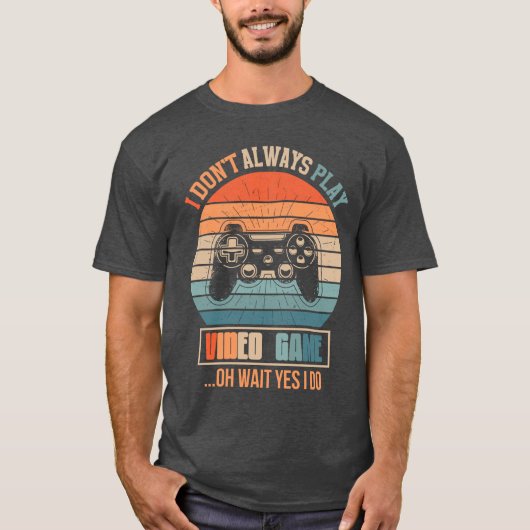 Retro Gamer Art -  Gaming Controller T-shirt (Voorkant)
