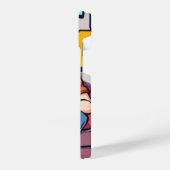 Retro Gamer Boy – Cool Cartoon Telefoonhoesje voor iPhone Hoesje (Linkerkant)