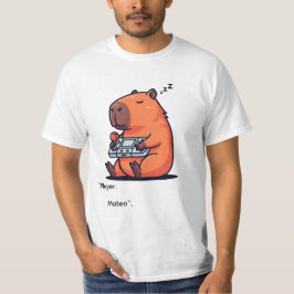Retro Gamer Capybara T-Shirt – Old School Vibes