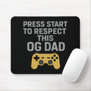 Retro Gamer Dad Respect Quote Muismat